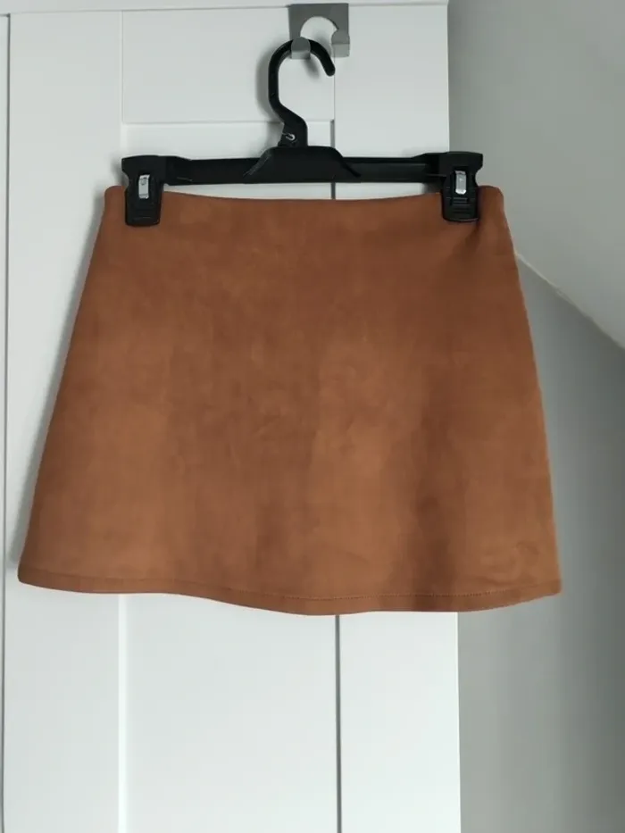 Jupe marron daim - photo numéro 2