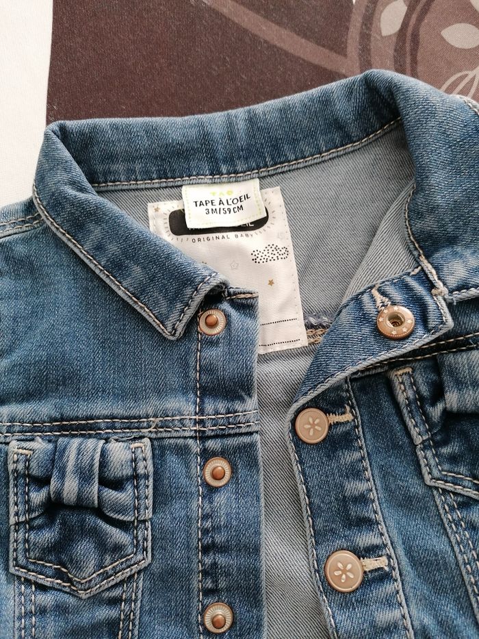 Veste en jeans Tao 3mois - photo numéro 2