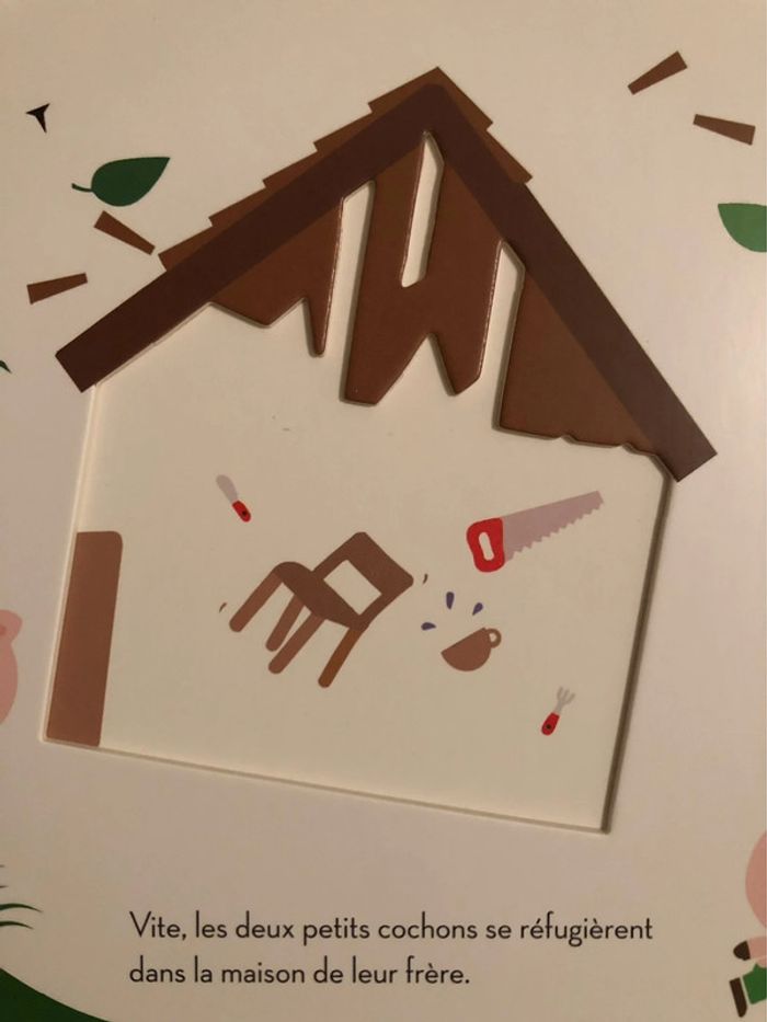 Livre à formes Les trois petits cochons Éditions Milan 2+ - photo numéro 7