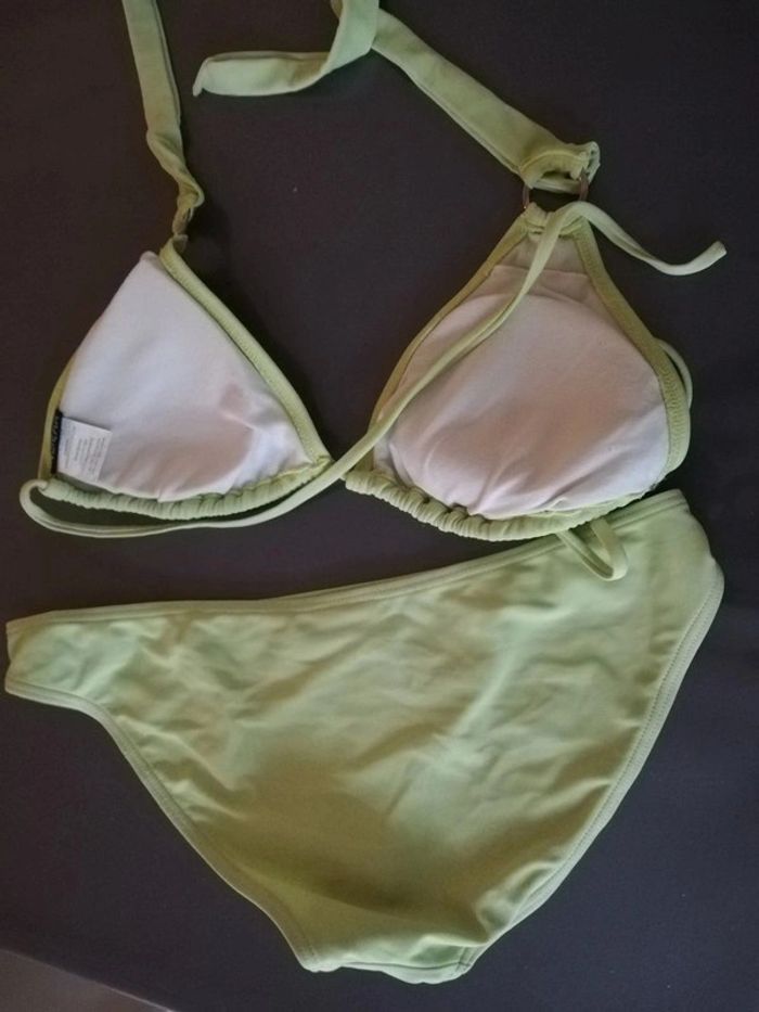 Maillot de bain 2 pieces vert clair 40 42 - photo numéro 4