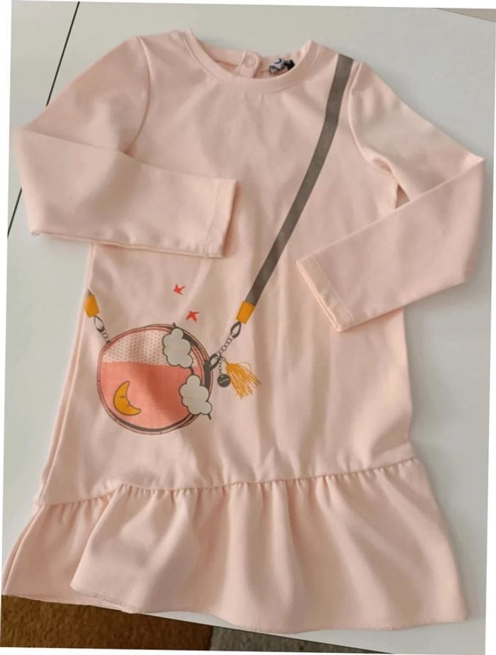 Robe rose pâle 2/3 ans