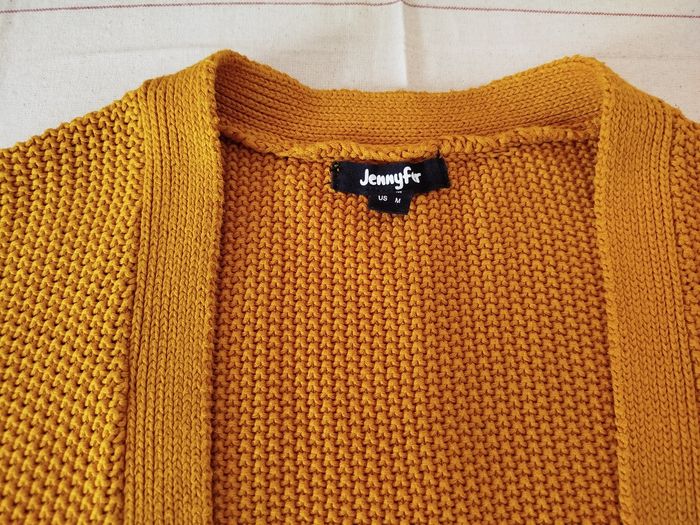 Gilet ou cardigan moutarde Jennyfer taille M - photo numéro 2