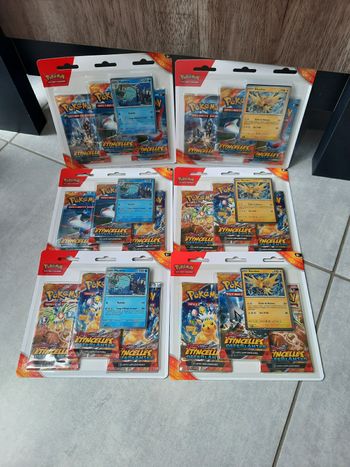 Carte Pokémon Tripack Pokémon EV8 – Etincelles Déferlantes écarlate et violet Scellé – FR