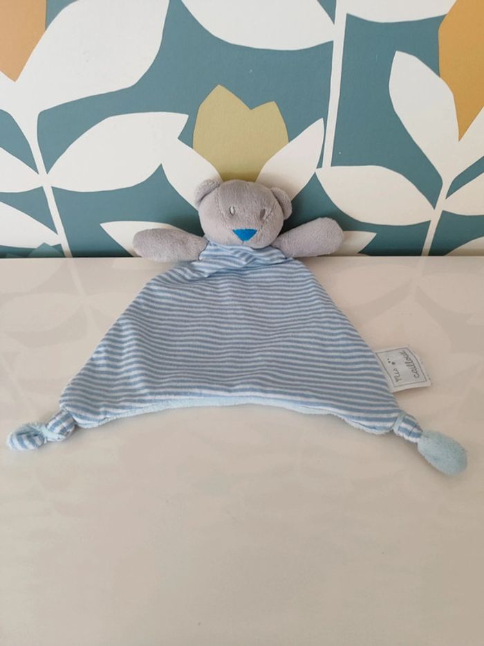 Doudou plat ours mes petits cailloux