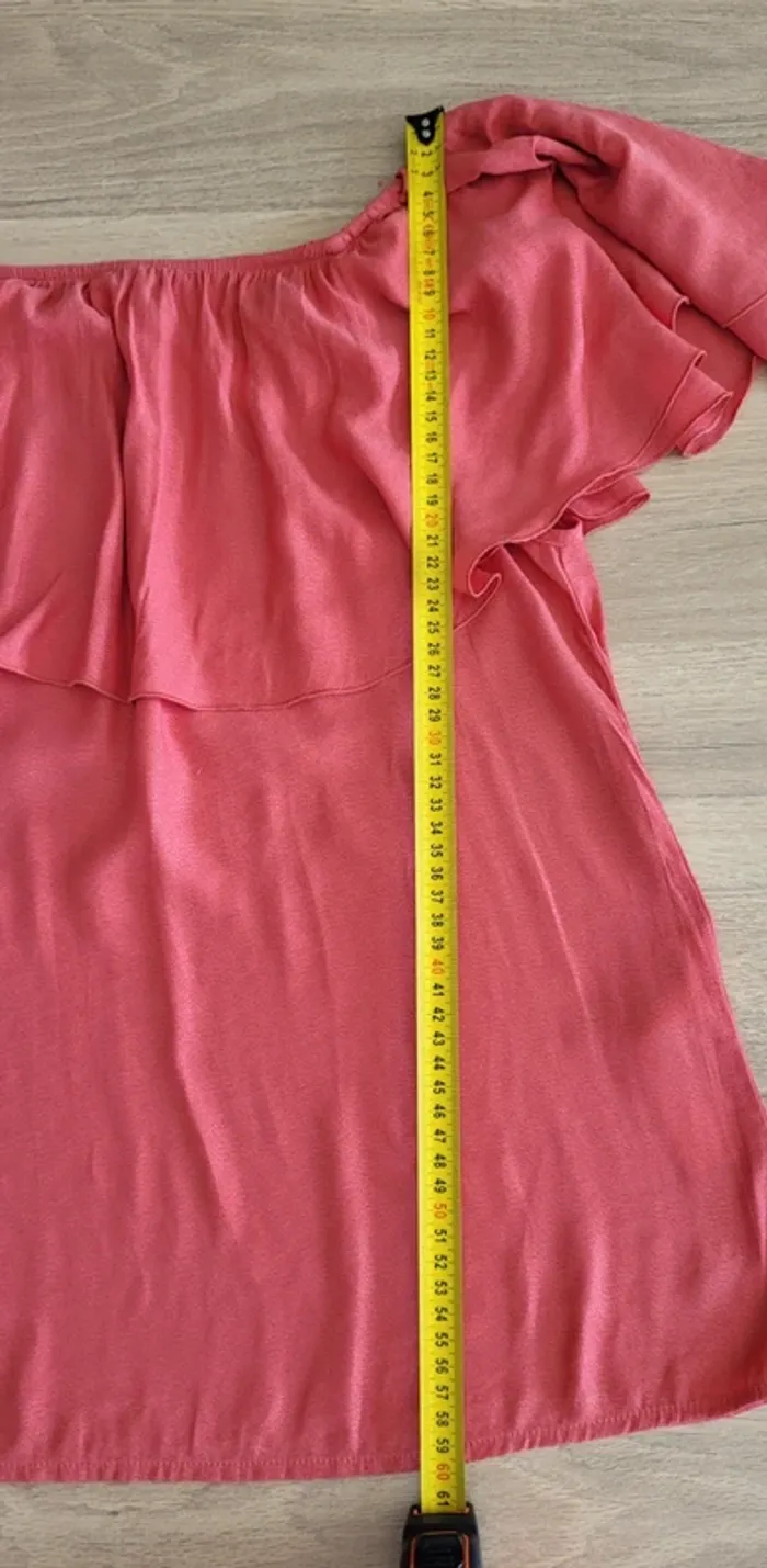 Blouse manches courtes corail Only Taille 38 - photo numéro 9