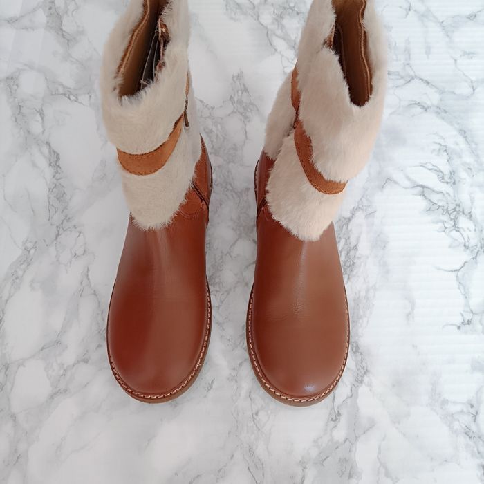 Eram bottines camel fourrure 34 - photo numéro 2