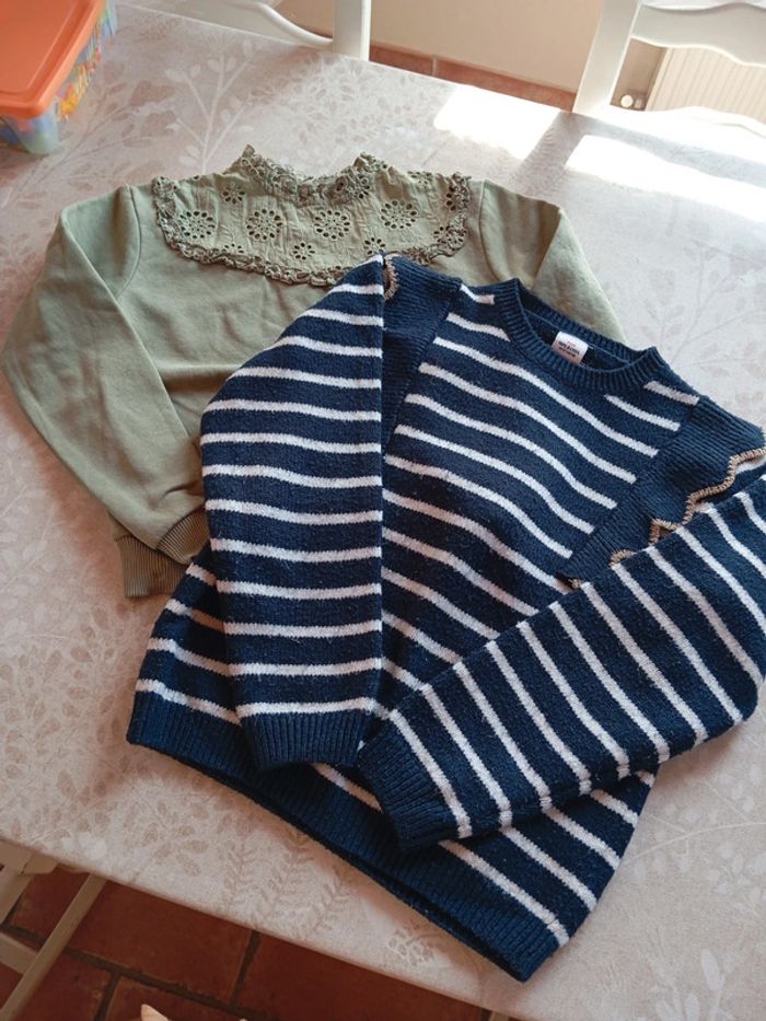 Lot de 2 pull 10 ans fille