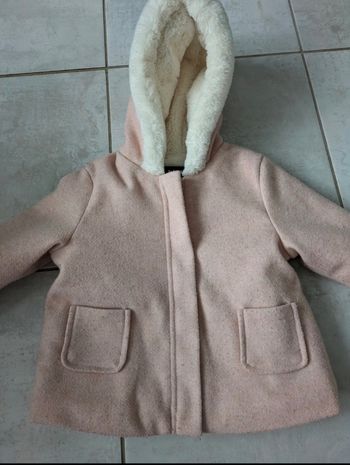 Manteau chaud hiver rose