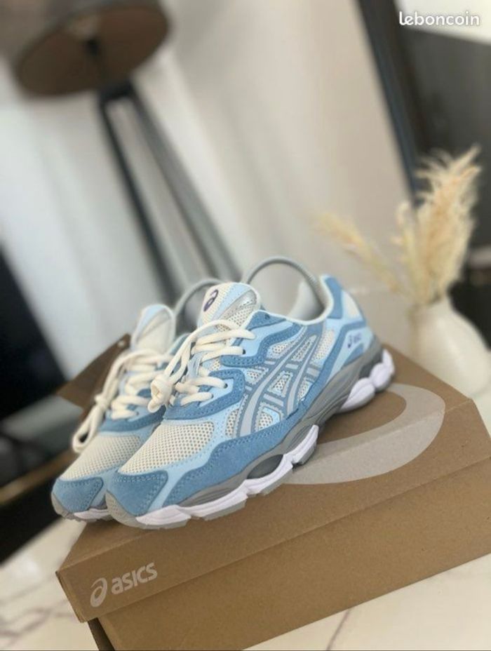 Asics gel nyc arctic sky bleu blanche 44 - photo numéro 2