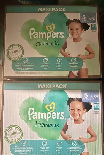 Lot de 02 cartons Pampers T5 Harmonie
