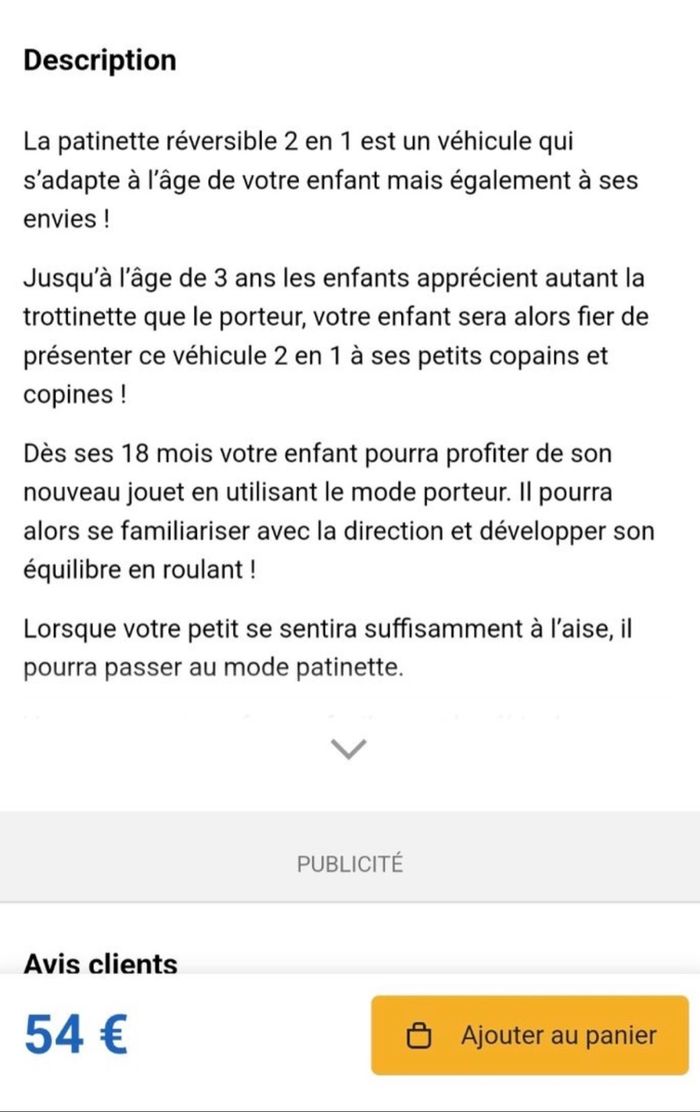 Trotinette porteur 2 en 1 Smoby en très bon état - photo numéro 2