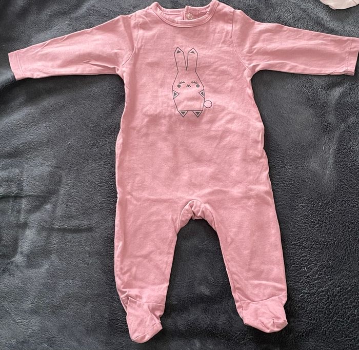 Lots de 2 pyjamas rose 3 mois - photo numéro 2