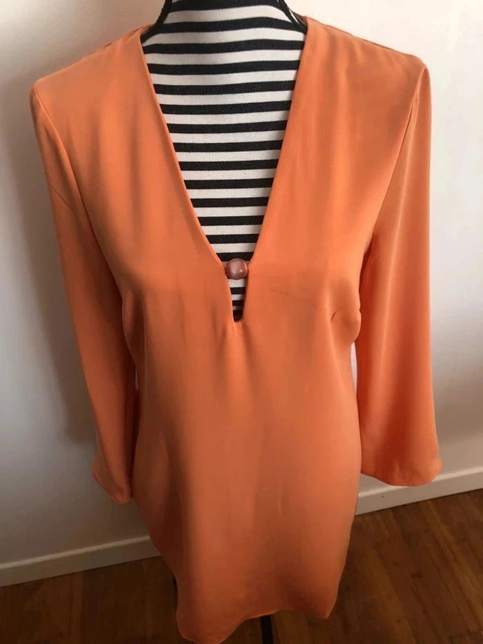 Robe orange TM Mango - photo numéro 2