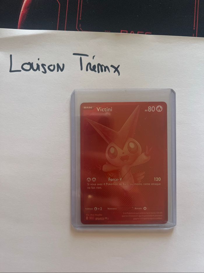Carte Pokemon victini 171/086 bwr FA Full Art ev 10.5 FR neuf 🇫🇷 Foudre noir - photo numéro 3