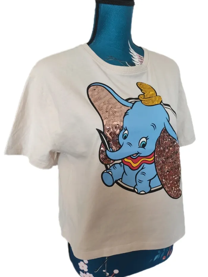 Tee-shirt crop top Disney Dumbo - Drop les indispensables de l'été - photo numéro 3