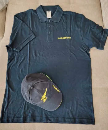 Polo Goodyear L + casquette