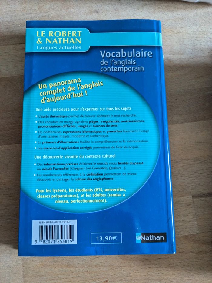 Vocabulaire de l'anglais contemporain Nathan - photo numéro 2