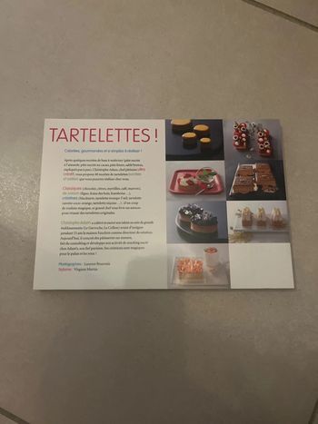 Livre de recettes tartelettes!