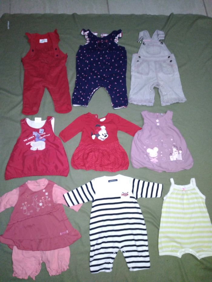 Lot 51 vêtements fille 3 mois - photo numéro 8