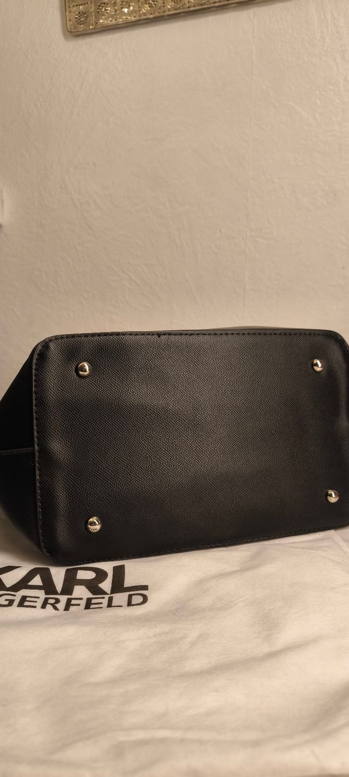 Sac Karl Lagerfeld noir – Modèle avec lettres colorées - photo numéro 3