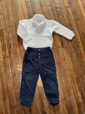 Pull et pantalon velour Bout’chou 24 mois