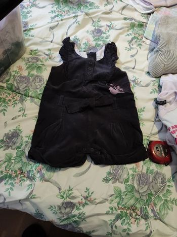 Robe short velours vintage 12 mois avec collant paillettes