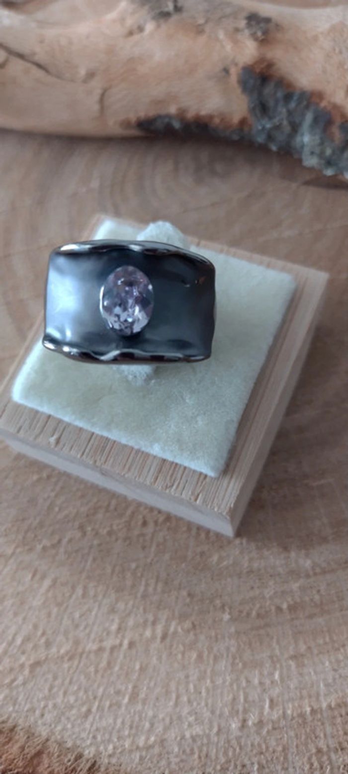 Bague élastique Bohm et cristal