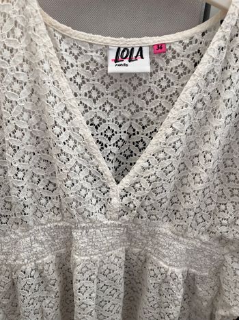 Robe de plage dentelle 