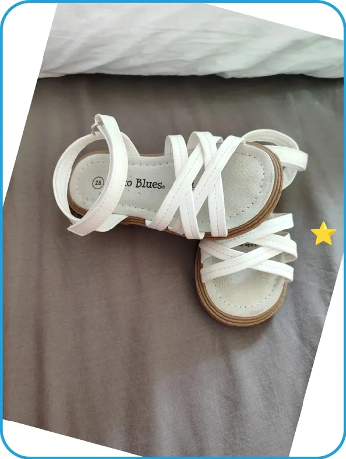 Sandales - blanche- T25