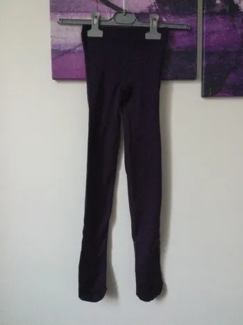Collant opaque épais violet taille 36-38