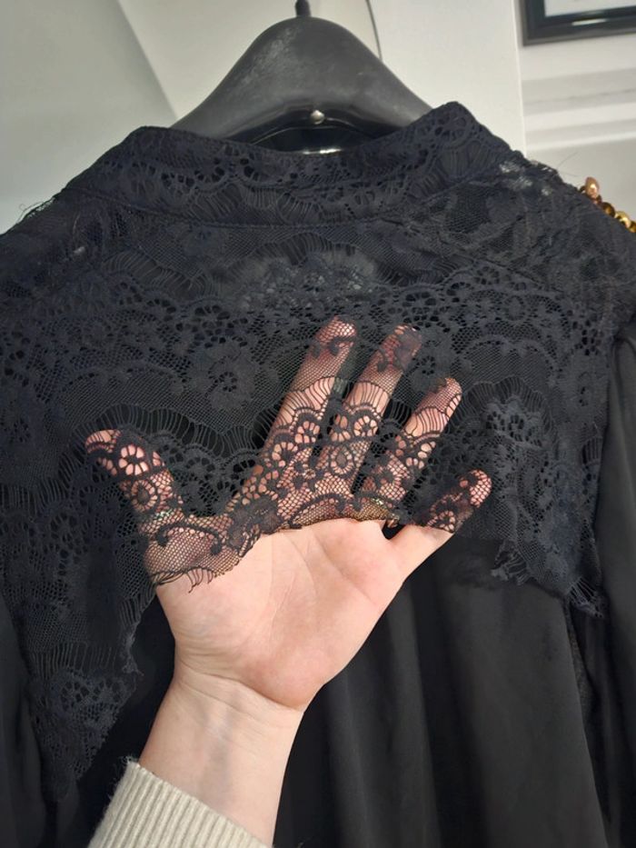 Blouse noir dentelle - photo numéro 7