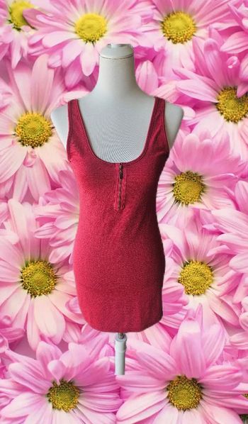 Robe courte bordeaux, sans marque, taille 38/40