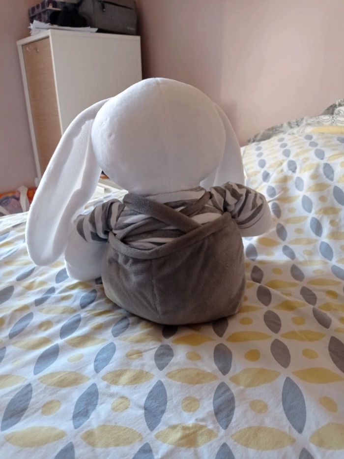 Peluche lapin chic - photo numéro 2