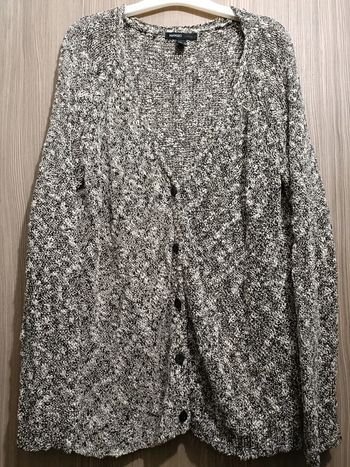 Gilet Mango noir et blanc