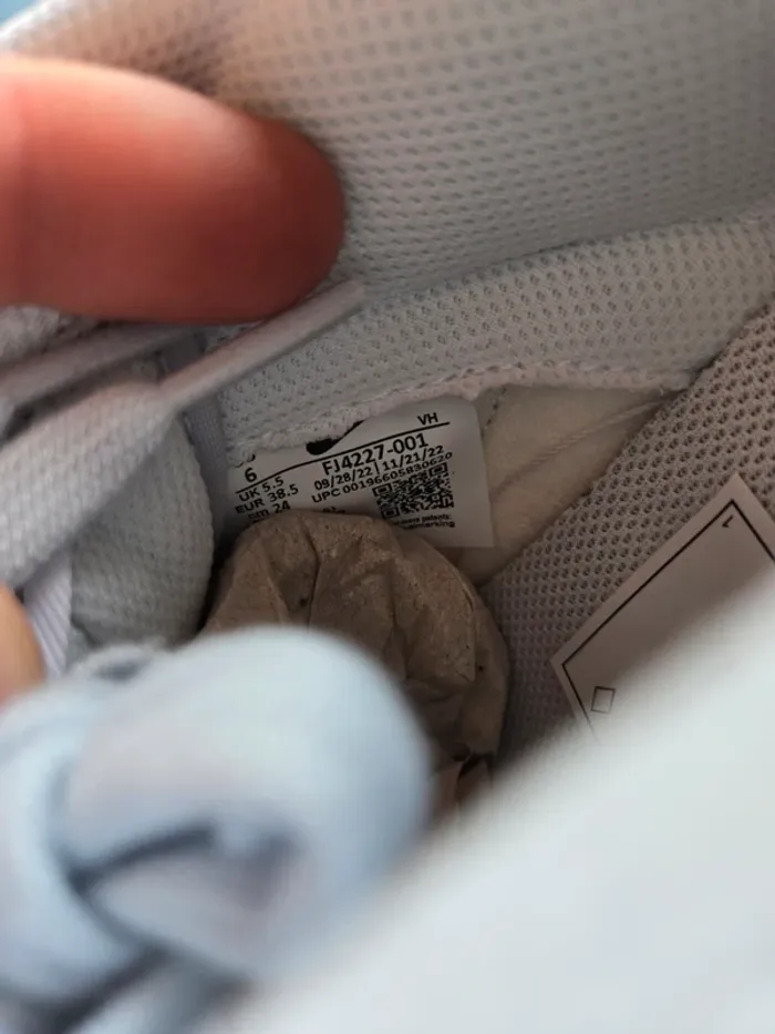 Nike dunk low Taille 38 38,5 neuves blanc gris marine - photo numéro 7