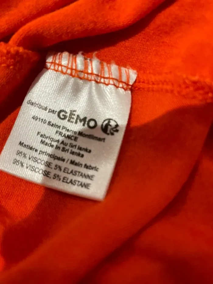 TEE shirt a manche courte épaule nu Gemo taille L - photo numéro 7