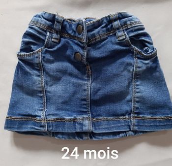 jupe en jean - punkidz - 24 mois
