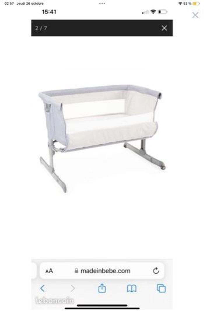 Cododo Chicco Next2me gris