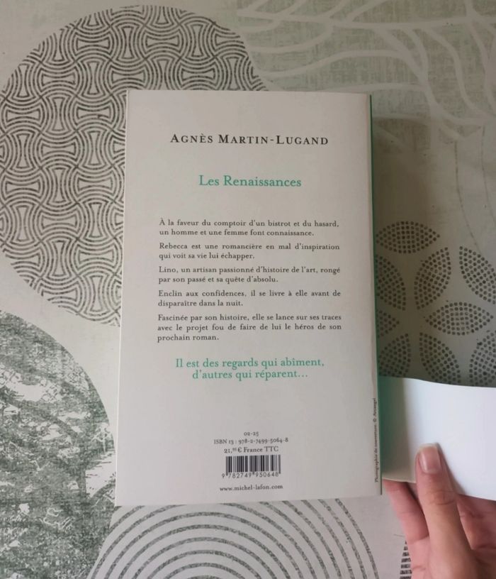 Livre " Les Renaissances " d'Agnès Martin-Lugand 🌻🌾 - photo numéro 4