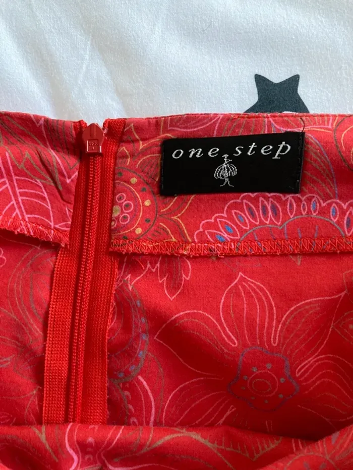 Magnifique jupe mi longue taille 40 || One step || 100% coton - photo numéro 6
