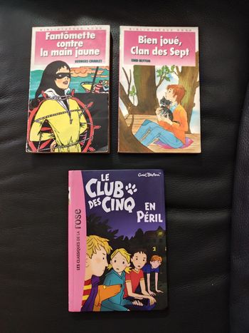 Lot 3 livres bibliothèque rose