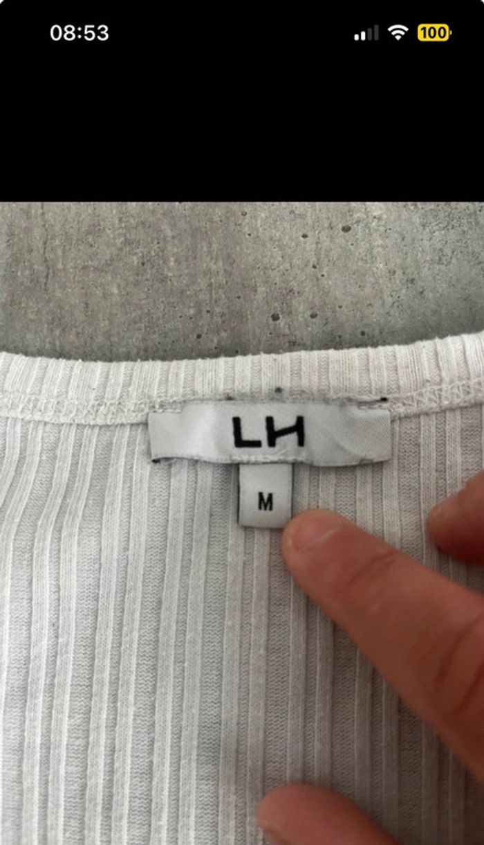 𧄠Gilet CÎtelé Blanc Boutonné - LH - Taille M - photo numéro 3