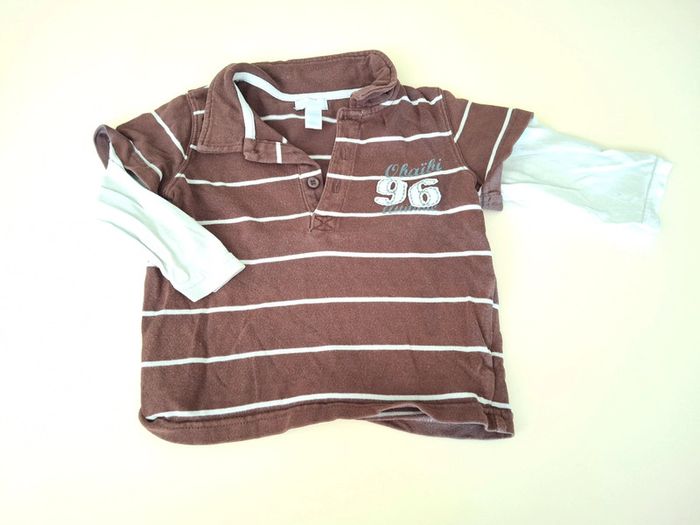 Polo manches longues bébé garçon Obaïbi
