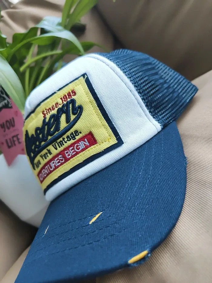 Casquette Trucker Western bleue marine - photo numéro 2