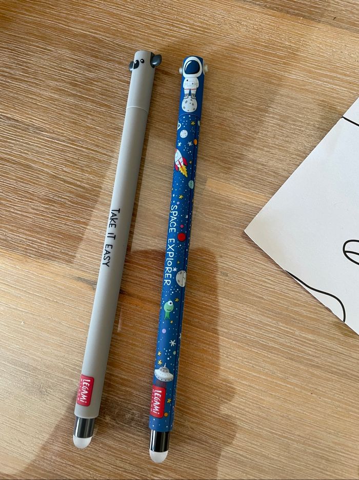 Legami Koala et astronaute 2 stylos neufs