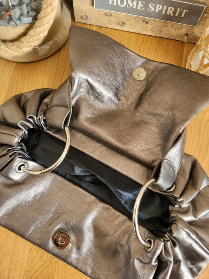 Sac à main Ravel – simili cuir bronze métallisé - photo numéro 9