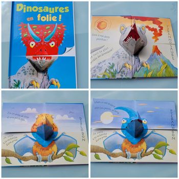 Dinosaures en folie! Méli-mélo des animaux, livre animé Pop-up (25)