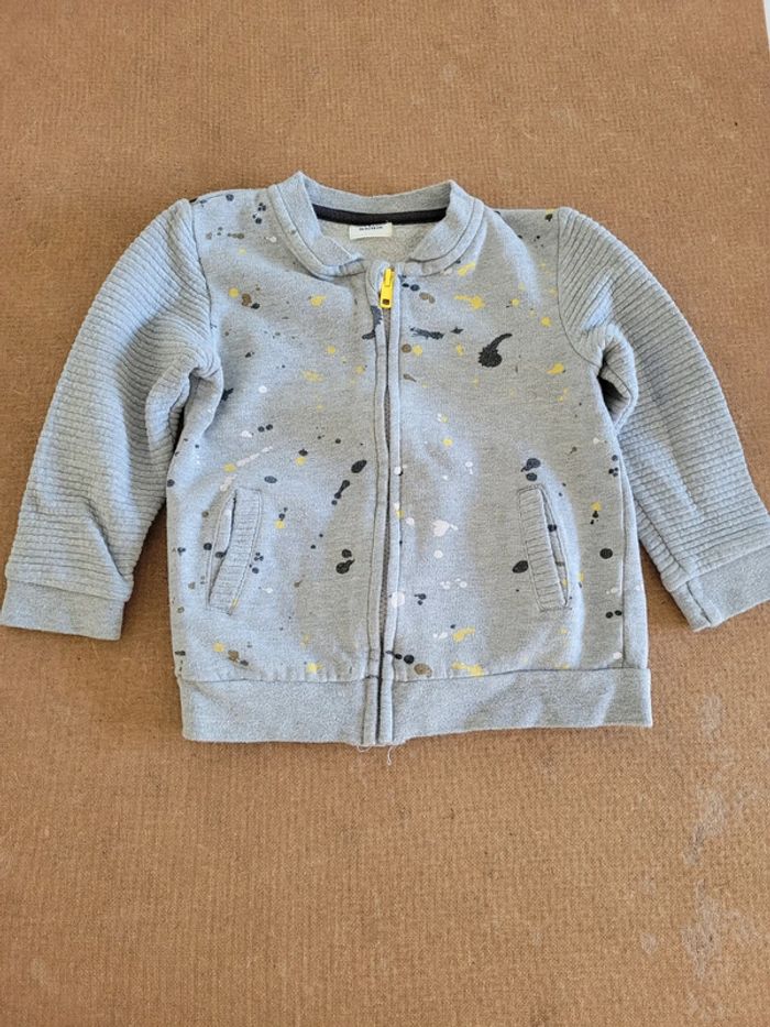 Gilet gris garçon tape à l'œil 36 mois