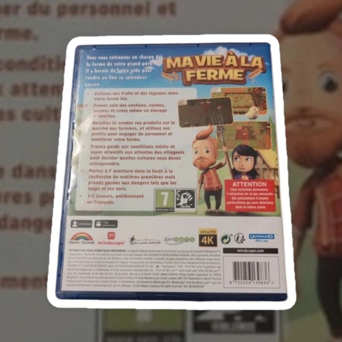 Jeu ps5 ma vie a la ferme en excellent état - photo numéro 2