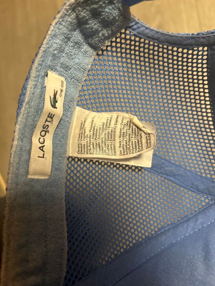 Casquette Lacoste bleu - photo numéro 5